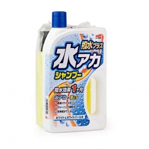Nước rửa xe ô tô cao cấp 2 in 1 Super Cleaning Shampoo + Wax - Soft99 dành cho xe màu trắng & trắng ngọc trai